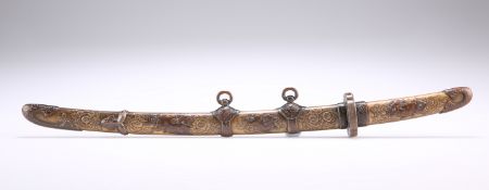 A JAPANESE MIXED METAL LETTER OPENER, CIRCA 1900, in the form of a katana. 33cmThe absence of a