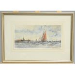 NORMAN ROBERTSHAW (20TH CENTURY), SAILING SHIPS, signed and dated 1987 lower left, watercolour,