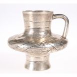 A RUSSIAN SILVER CUP, Moscow 1874, assayer Viktor Savinsky, squat body with simple lug handle, the