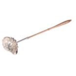 A GEORGE II SILVER TODDY LADLE, by David Mowden, London 1758, of typical form with turned tapered