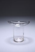 A STOURBRIDGE GLASS NOVELTY VASE IN THE FORM OF A TOP HAT,