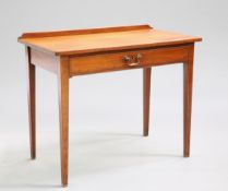 A GEORGE III STRING-INLAID MAHOGANY SIDE TABLE