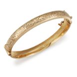 A 9CT GOLD BANGLE,