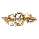 A 9CT BAR BROOCH,