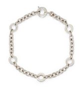 AN 18CT WHITE GOLD BULGARI BRACELET,