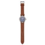 GENTS STEEL MICHEL HERBELIN NEWPORT STRAP WATCH