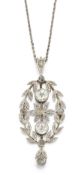 A BELLE EPOQUE DIAMOND PENDANT,