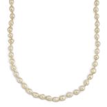 A CULTURED PEARL NECKLACE