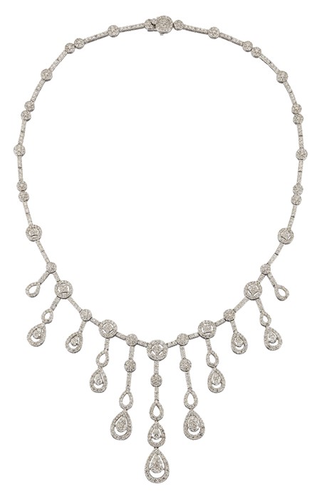 A DIAMOND-SET FRINGE NECKLACE - Image 3 of 3