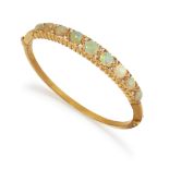 AN OPAL AND DIAMOND BANGLE,