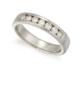 AN 18CT HALF HOOP ETERNITY RING,