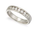 AN 18CT HALF HOOP ETERNITY RING,