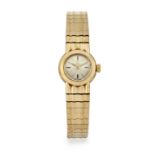 LADYS 9CT GOLD OMEGA BRACELET WATCH