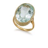 AN AQUAMARINE RING,