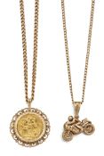 TWO GOLD NECKLACES,