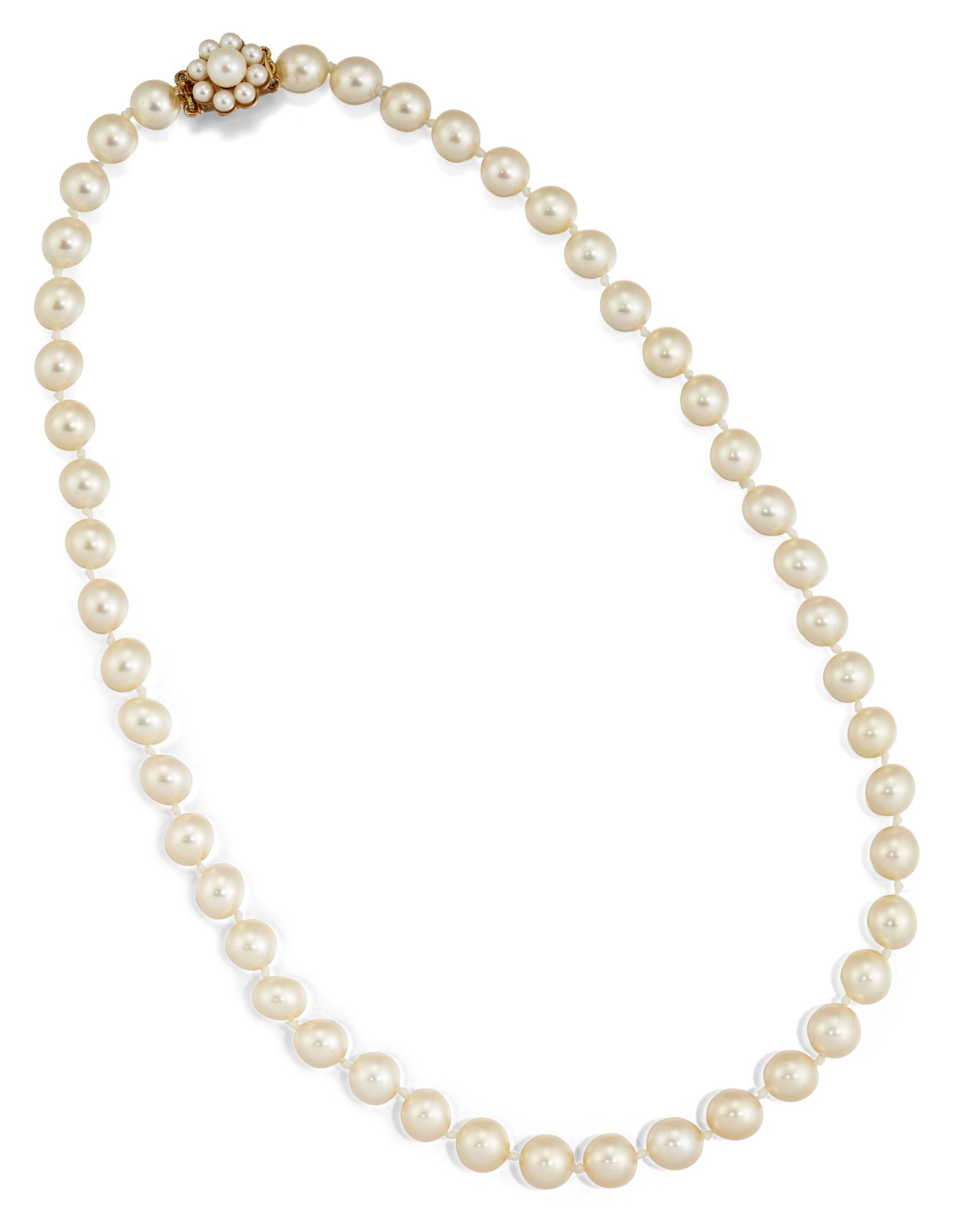 A 9CT CULTURED PEARL NECKLACE,