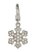 AN 18CT BULGARI SNOWFLAKE CHARM,