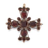 A 19TH CENTURY GARNET CROSS, POSSIBLY CONTINENTAL,