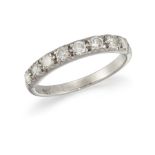 A DIAMOND HALF ETERNITY RING