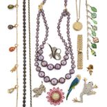 A LARGE QUANTITY OF MIXED COSTUME JEWELLERY,