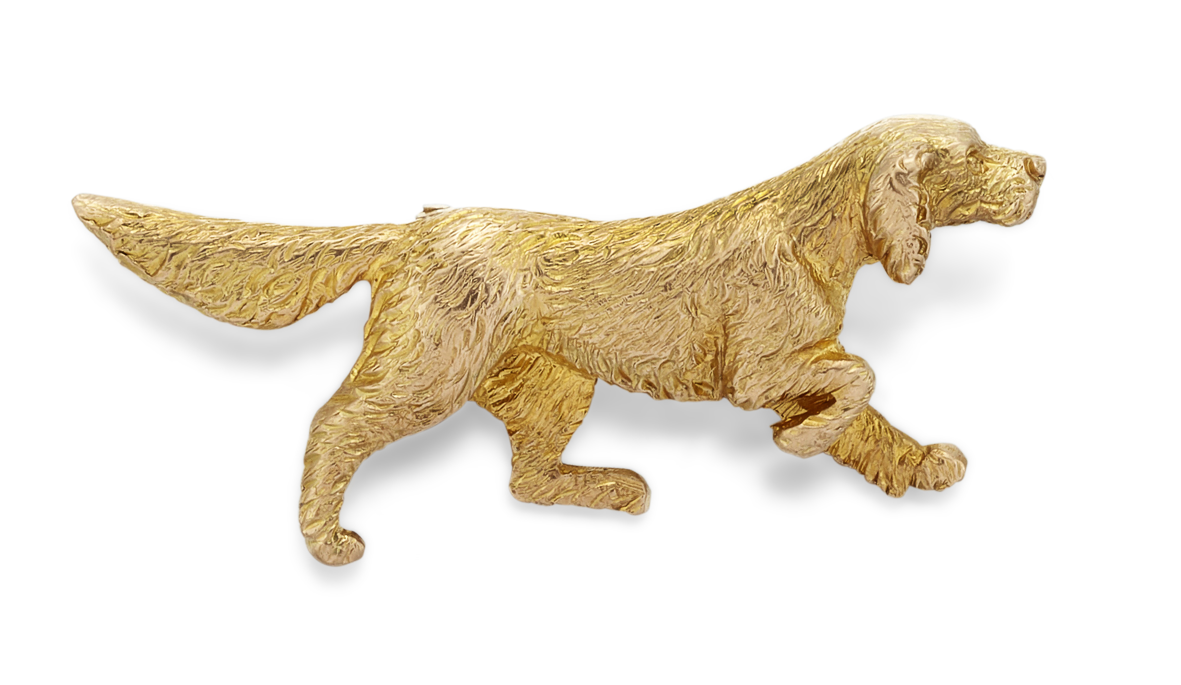 AN ENGLISH SETTER BROOCH