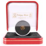 A QEII ISLE OF MAN 2002 GOLDEN JUBILEE 1/32 CROWN, in capsule and Pobjoy Mint case.