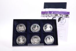 A SIX COIN SILVER PROOF SET, "EIGHTIETH BIRTHDAY OF HER MAJESTY QUEEN ELIZABETH II", boxed with