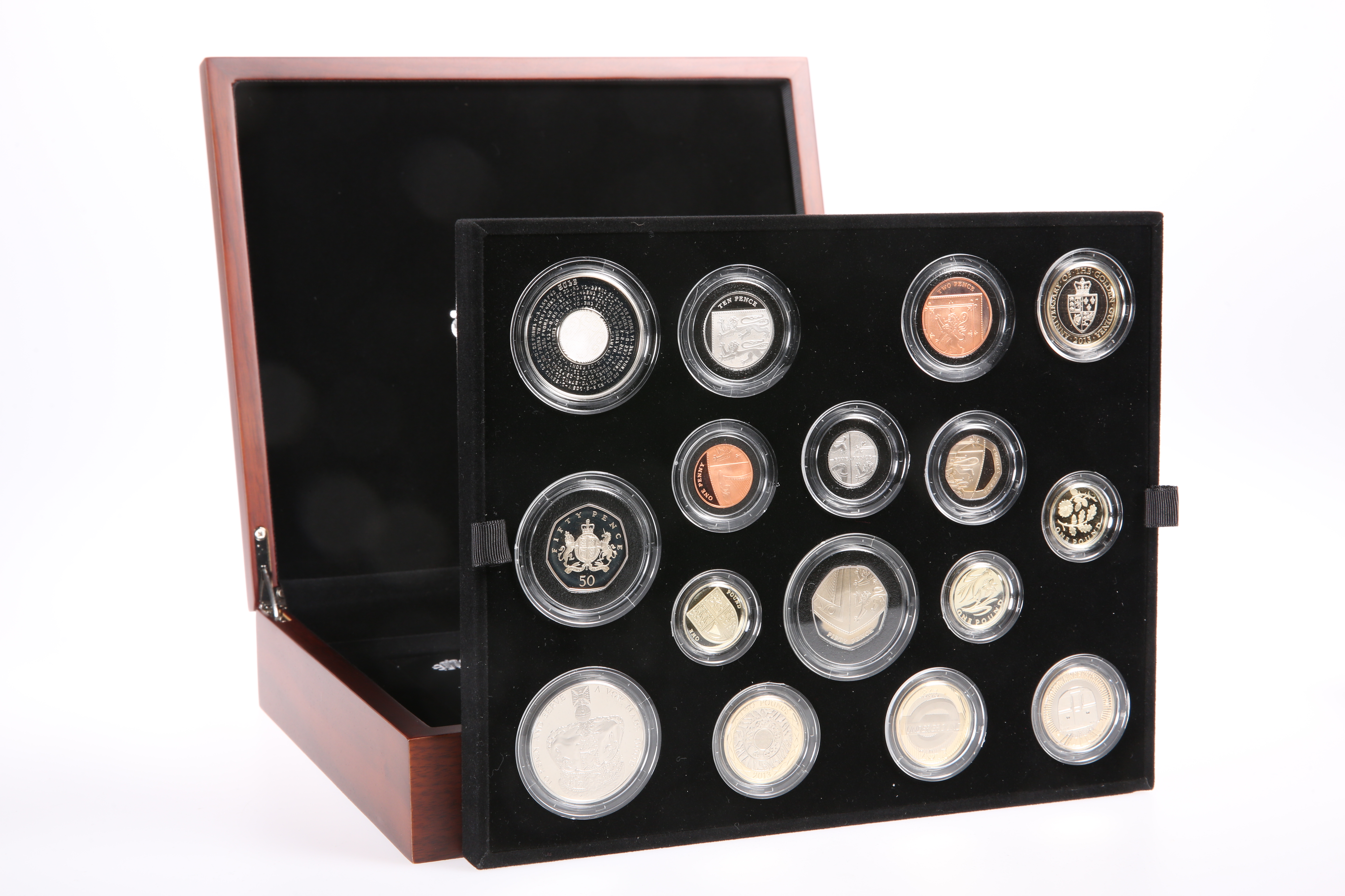 A ROYAL MINT 2013 PREMIUM PROOF COIN SET, the fifteen coins boxed with COA no. 3312 and papers