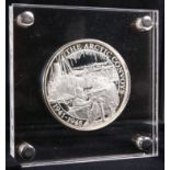 A BATTLE OF ATLANTIC ARCTIC CONVOYS 5OZ SILVER TEN POUNDS PROOF COIN, boxed with COA and papers