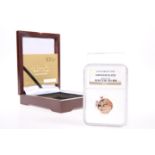 A ROYAL MINT LIMITED EDITION CELEBRATION UNCIRCULATED FULL SOVEREIGN, "THE ROYAL BIRTH", boxed