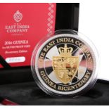 AN EAST INDIA COMPANY 2016 GUINEA 5OZ SILVER PROOF COIN, Bicentenary Edition, boxed with COA no.