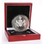 A LONDON MINT 5OZ SILVER TEN POUNDS COIN, "THE 2011 PRINCE WILLIAM AND CATHERINE MIDDLETON ROYAL
