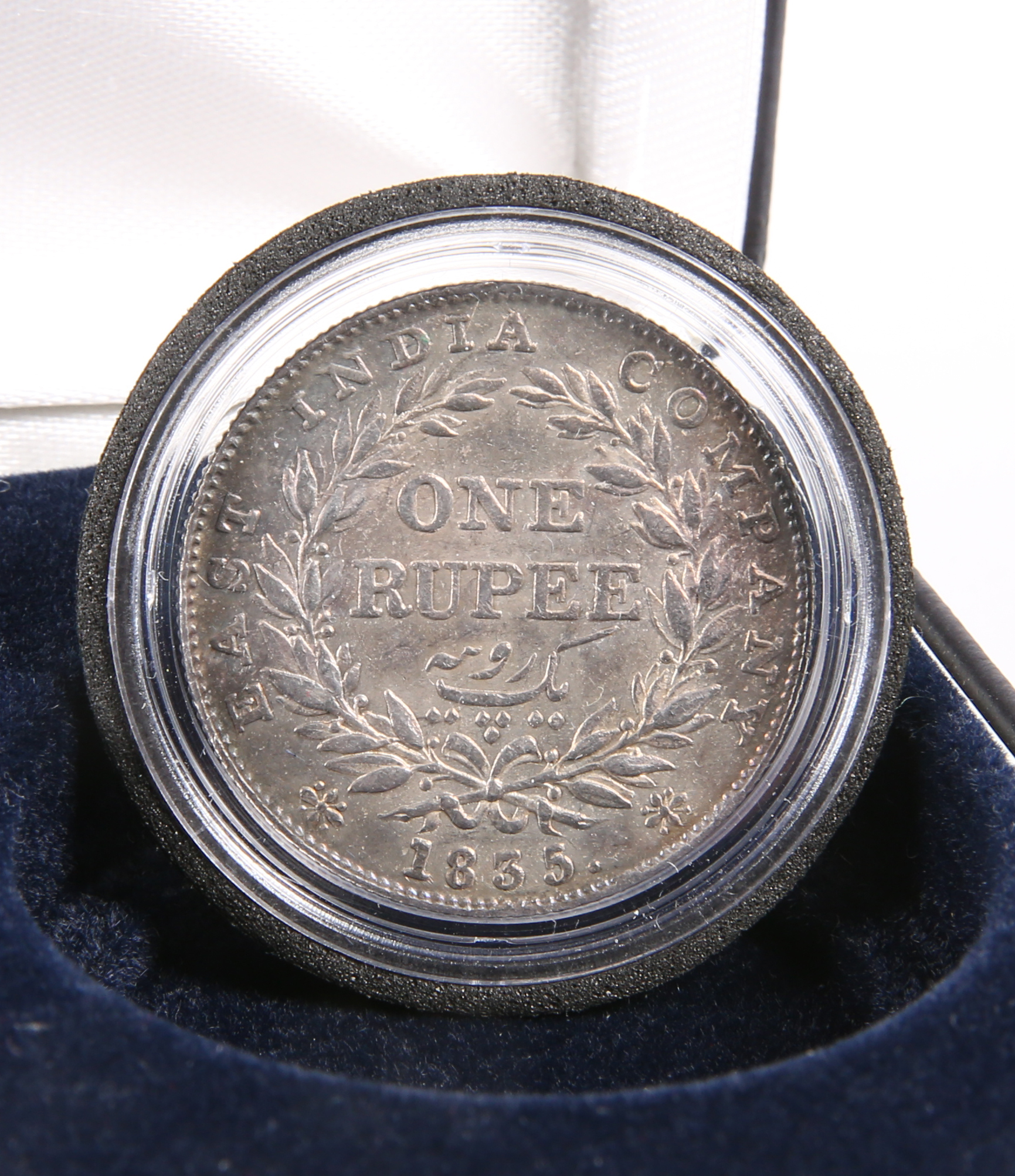 A WILLIAM IV INDIAN RUPEE, 1835; together with A GEORGE V INDIAN RUPEE, 1916. (2) - Image 2 of 3