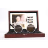 THE 1797 GEORGE III 'CARTWHEEL' COIN SET, comprising One Penny and Two Pence, boxed with The