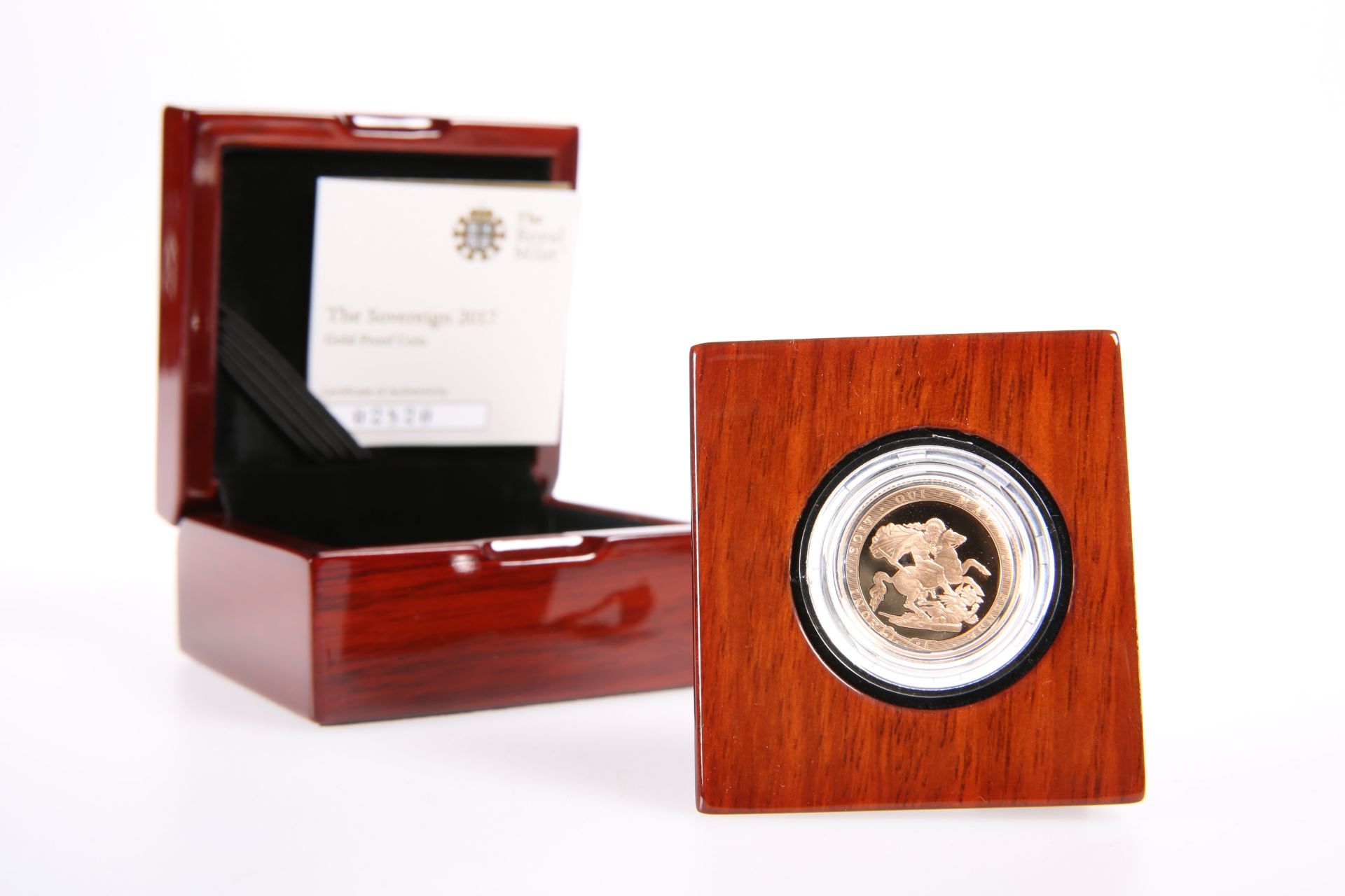 A GOLD PROOF FULL SOVEREIGN, 2017, in Royal Mint box with COA no. 02820
