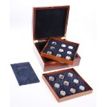 A ROYAL CANADIAN MINT SILVER $20 COLLECTION, each coin with COA, in box with tray trays