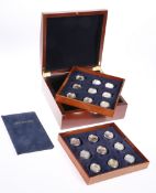 A ROYAL CANADIAN MINT SILVER $20 COLLECTION, each coin with COA, in box with tray trays