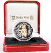 A 2004 PETER RABBIT $10 SILVER COIN, cased.