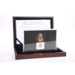 A LIMITED EDITION "HALFPENNY SILVER BULLION BAR", boxed with COA