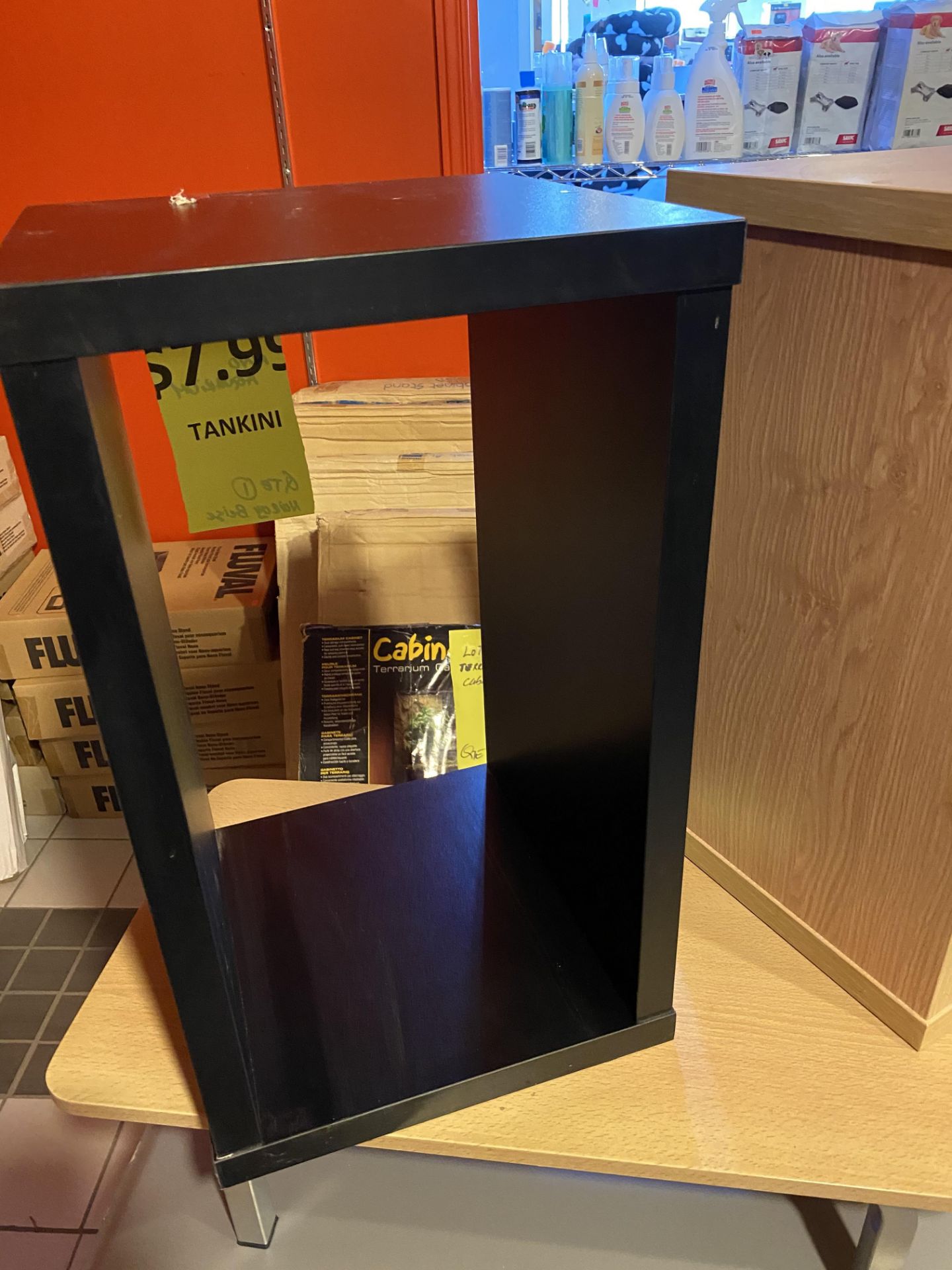 table pour nano aquarium black