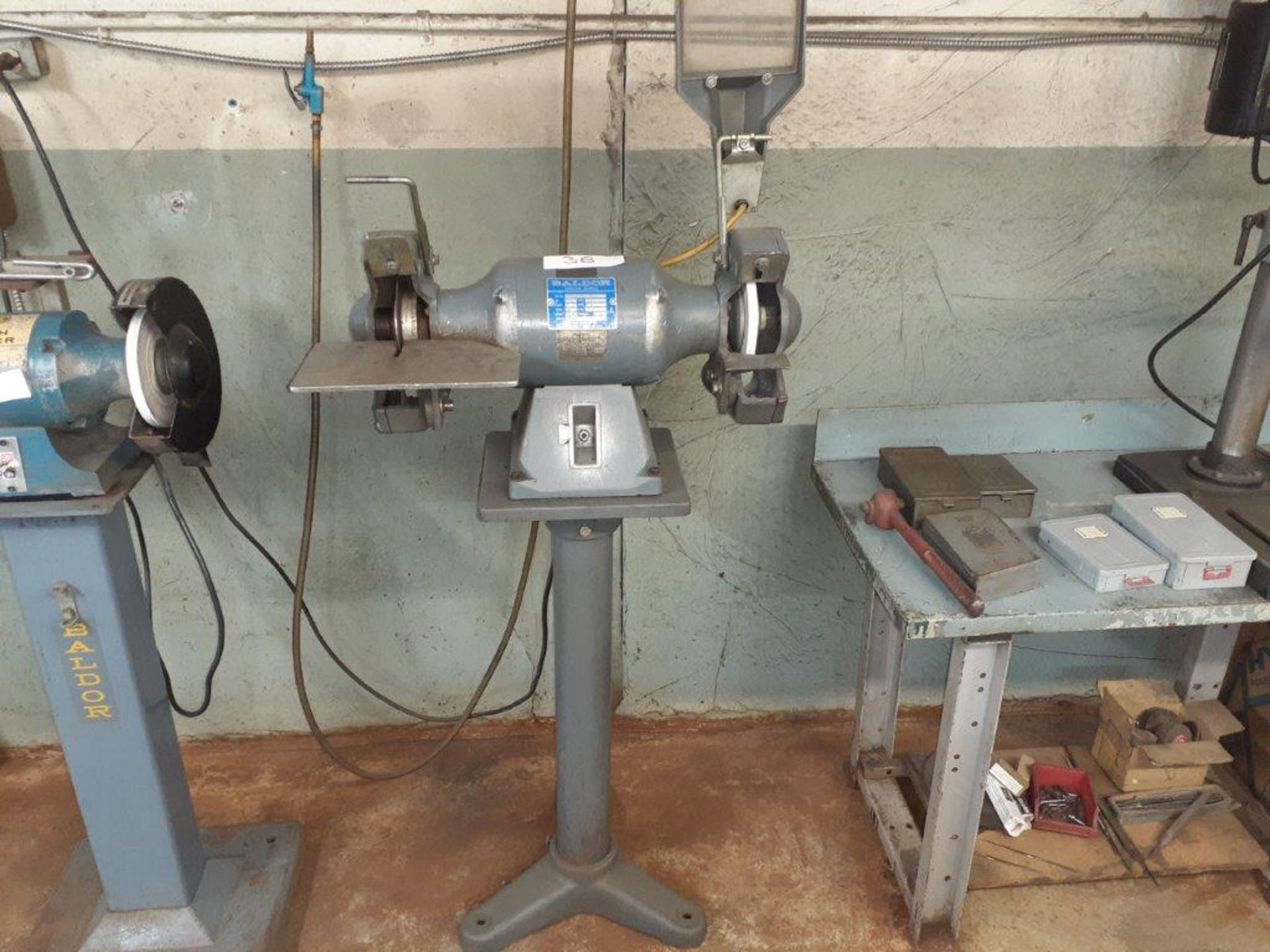 BALDOR 8" Bench Grinder, 3/4 HP, c/w Stand