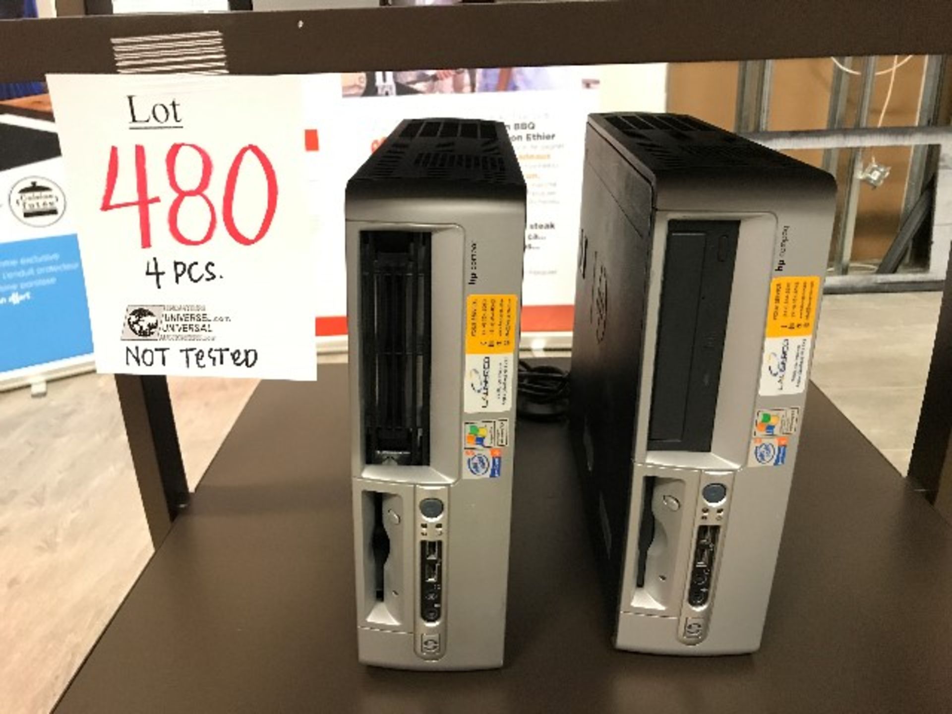 LOT: HP computers NOT TESTED,4pcs