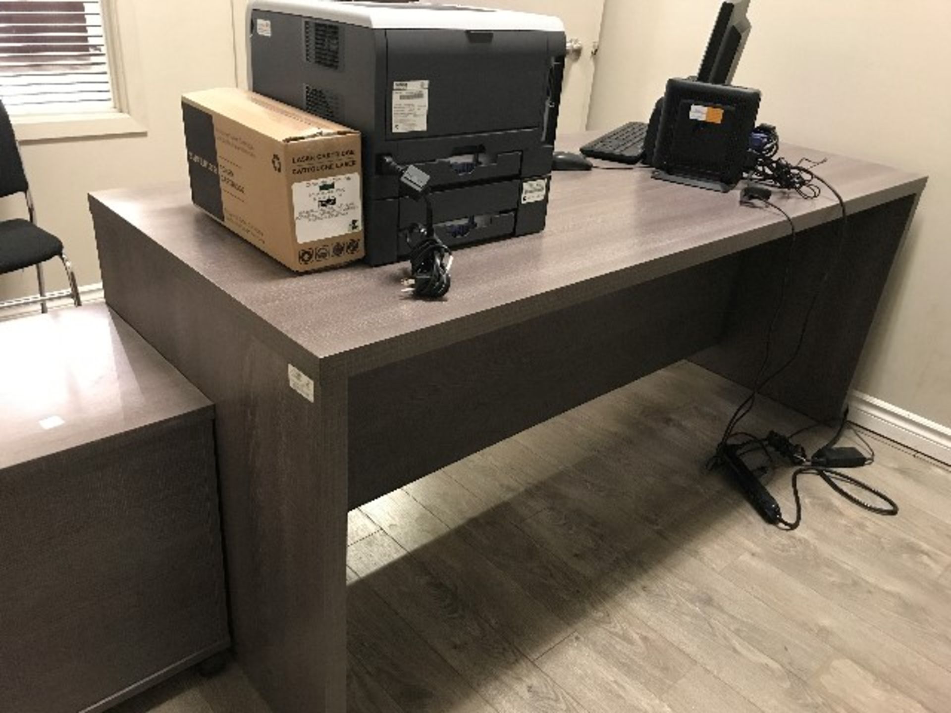 Office desk,71”x29” w/mobile cabinet - Image 2 of 2