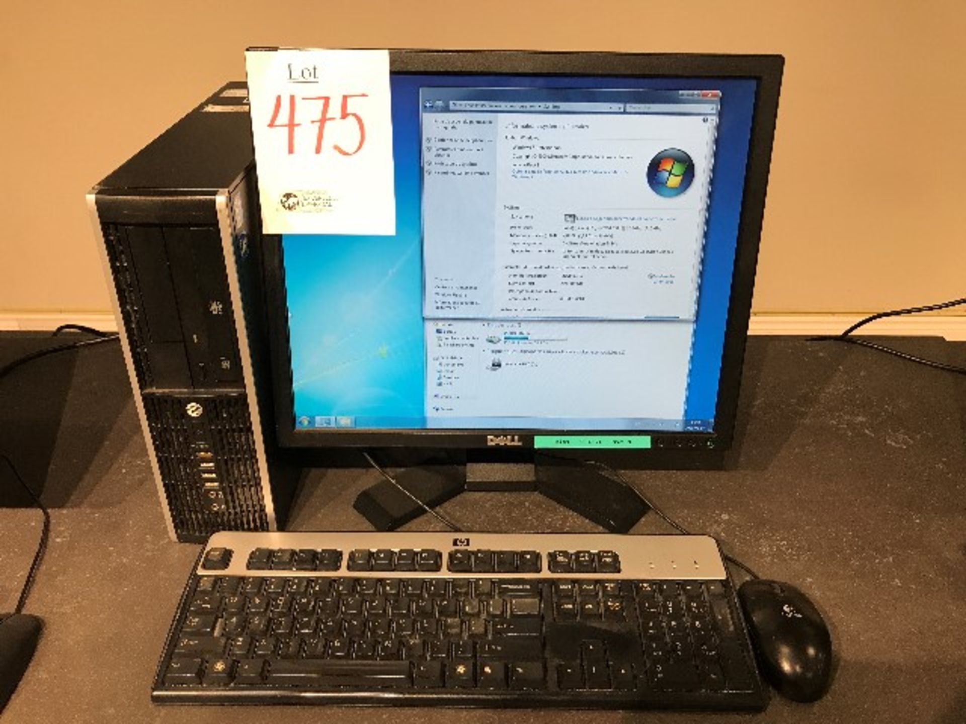 HP i3,3.1GHz,4GB RAM,75GB HDD,monitor,keyboard,mouse