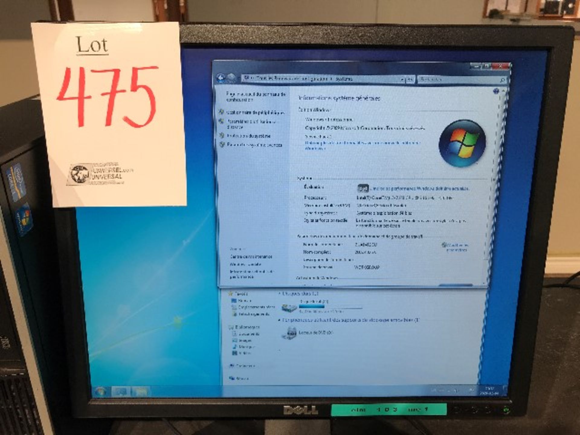 HP i3,3.1GHz,4GB RAM,75GB HDD,monitor,keyboard,mouse - Image 3 of 3