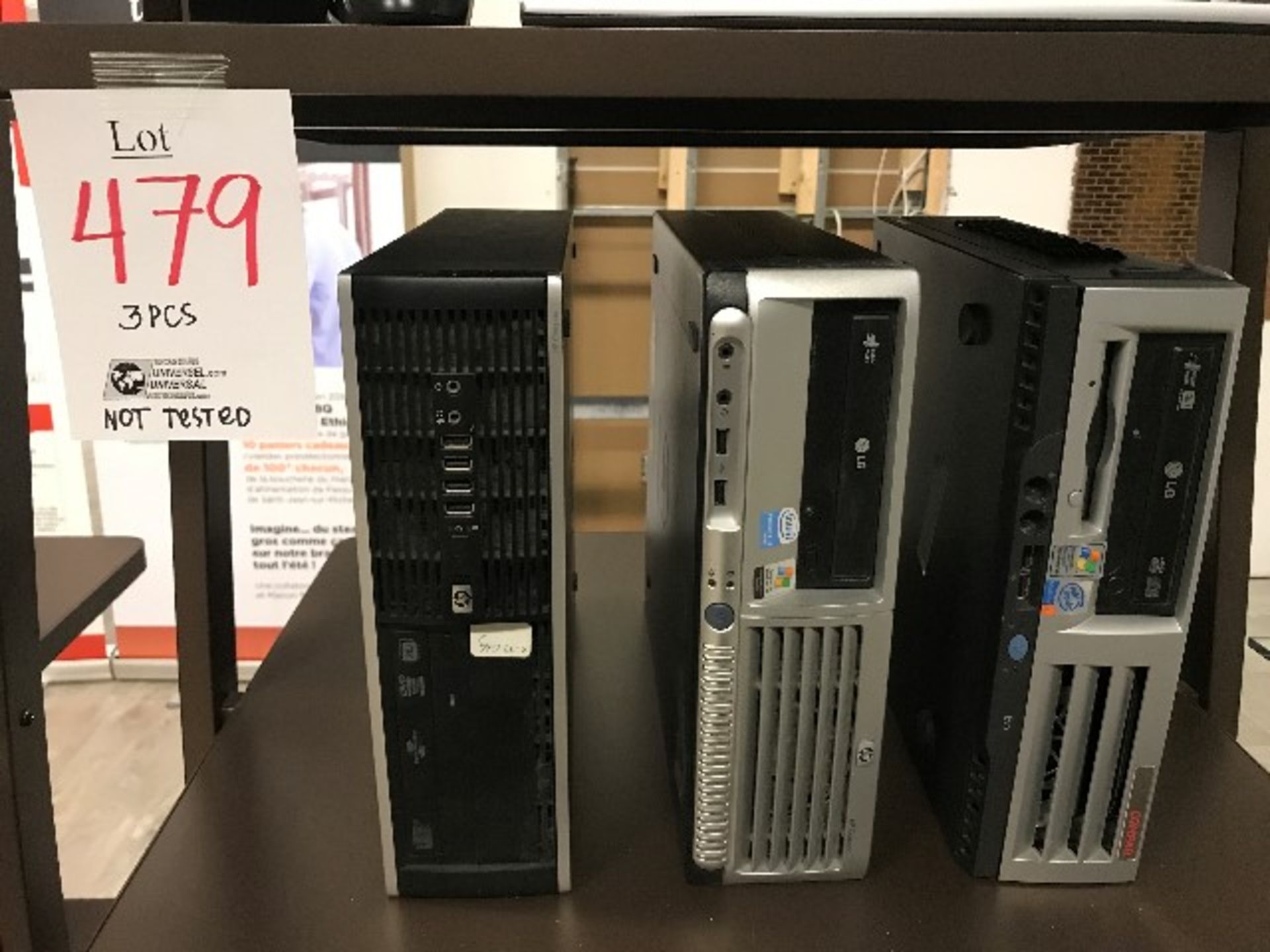 LOT: HP & Compaq computers NOT TESTED,3pcs