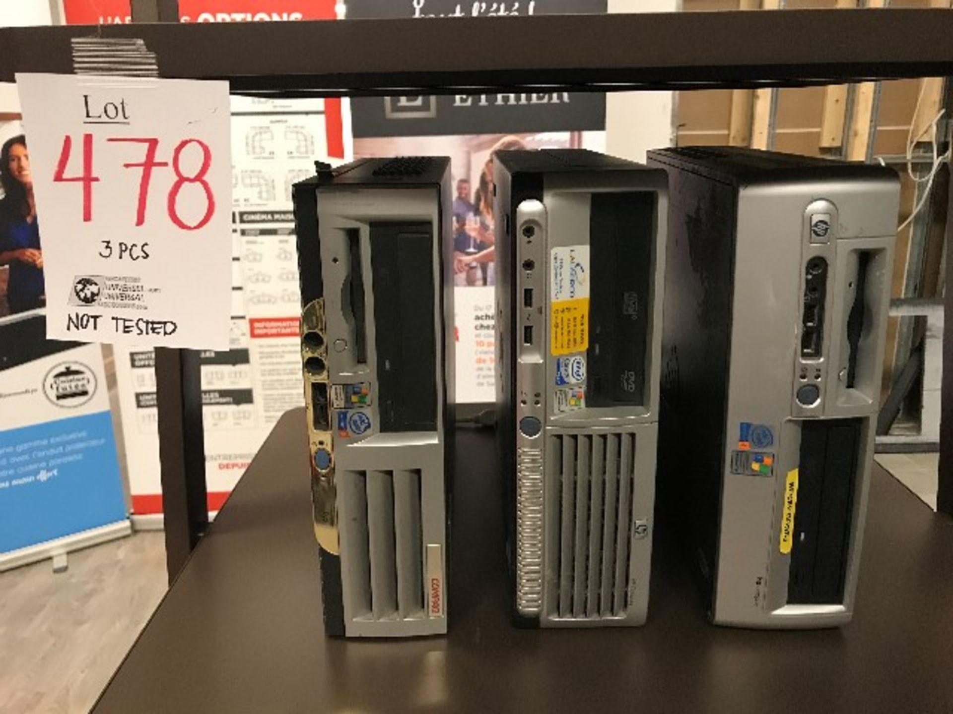 LOT: HP computers NOT TESTED,3pcs