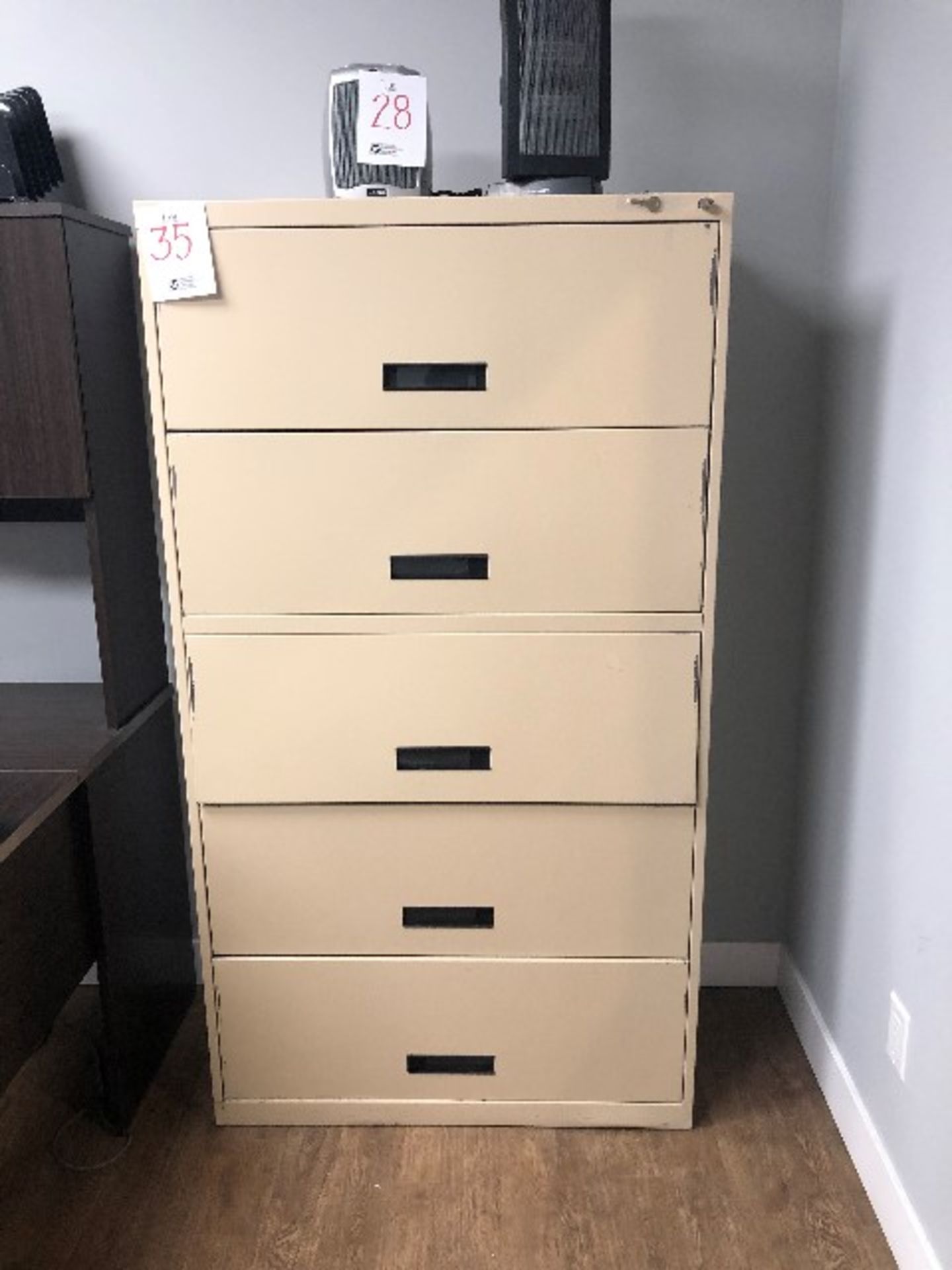 5-Drawer lateral filing cabinet