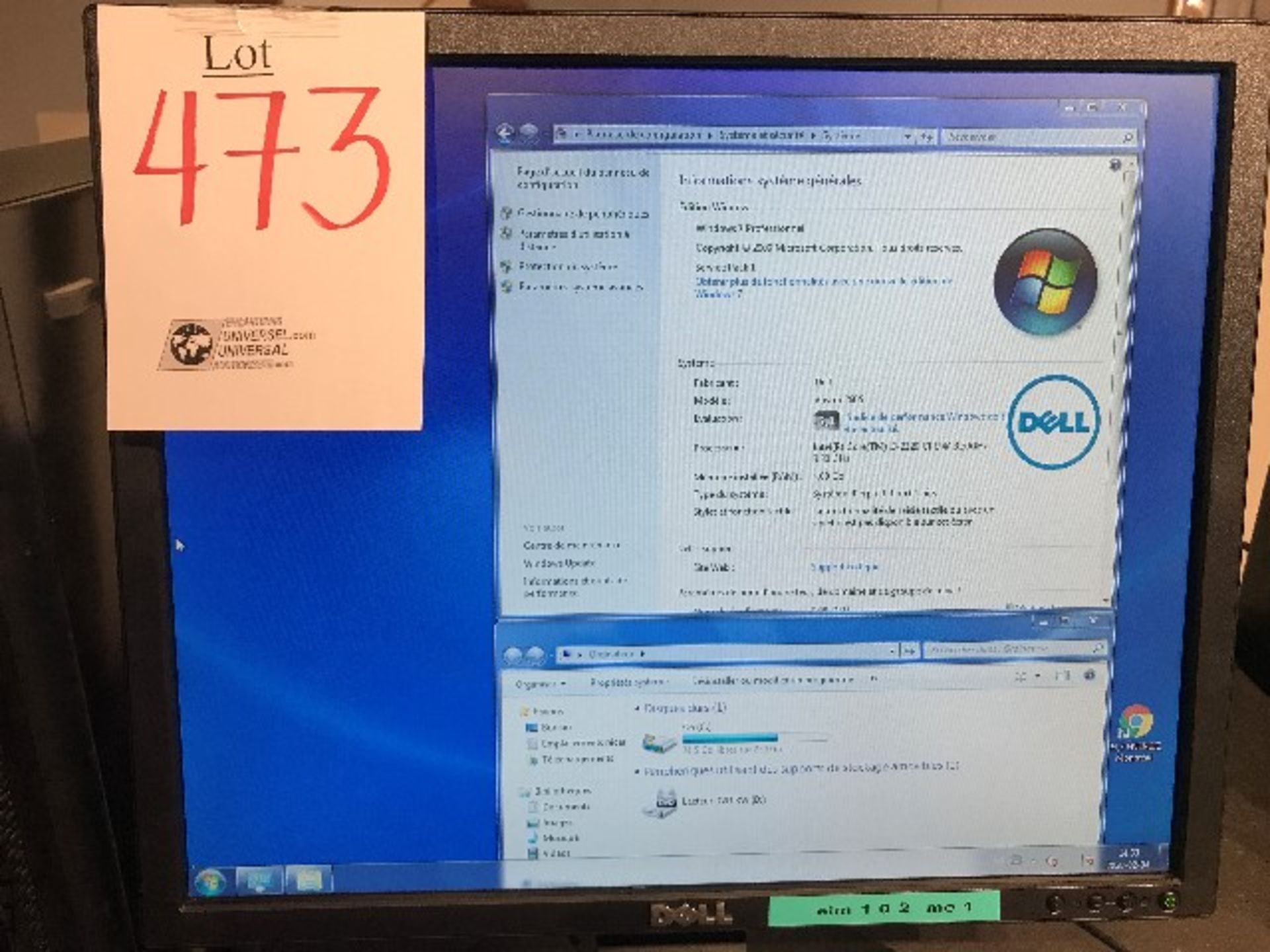 Dell i3,3.3GHz,4GB RAM,220GB HDD,monitor,keyboard,mouse - Image 3 of 3