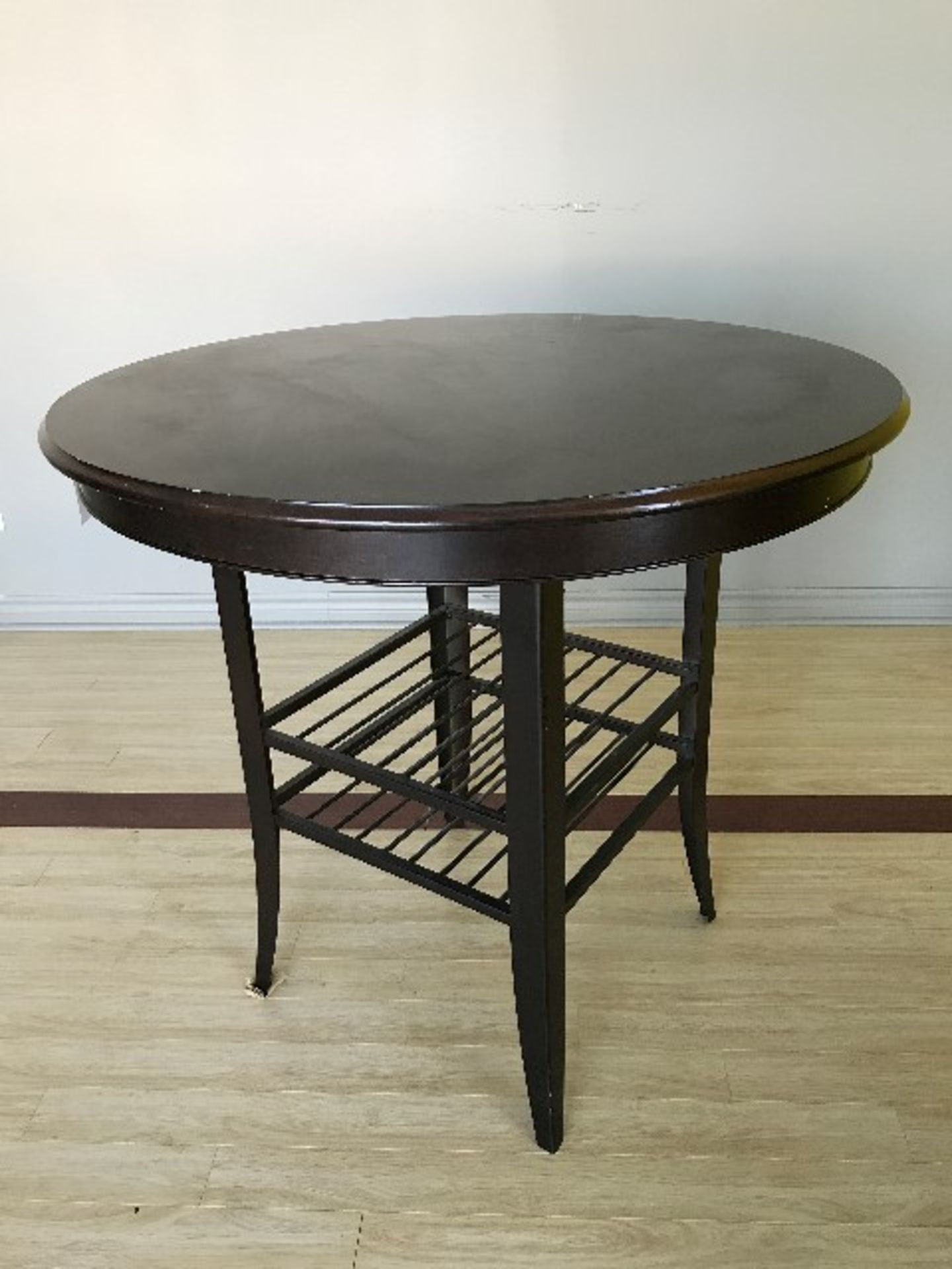Round bar table,diameter 41”,h.38”